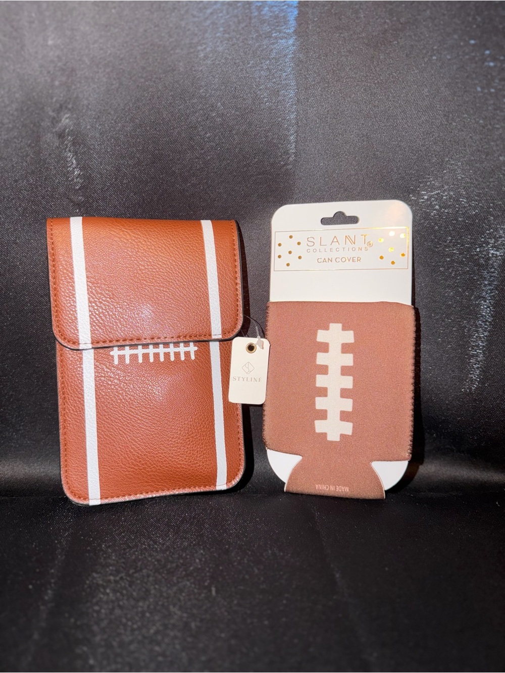 Football Phone Sleeve & Can Cover Set